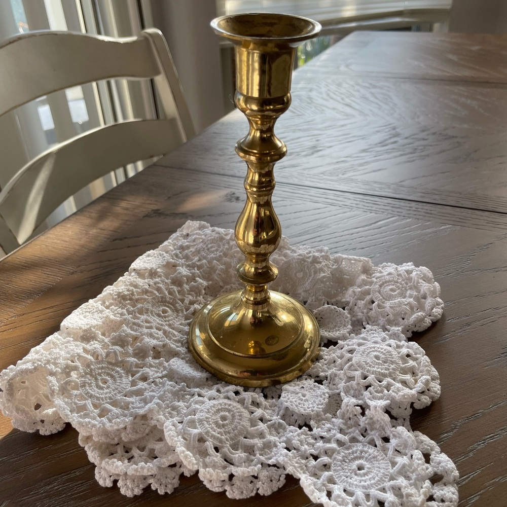 Brass Candle Holder/ Price dropped
